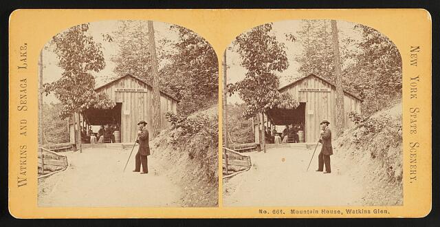 Historic photograph of Watkins Glen, circa 1890